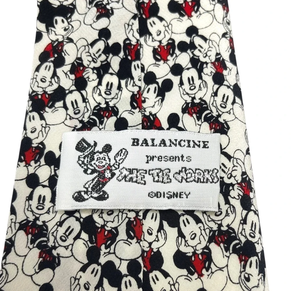 VTG Mickey Mouse‎ Men's Tie Walt Disney World  100% Silk Balancie Tie Works